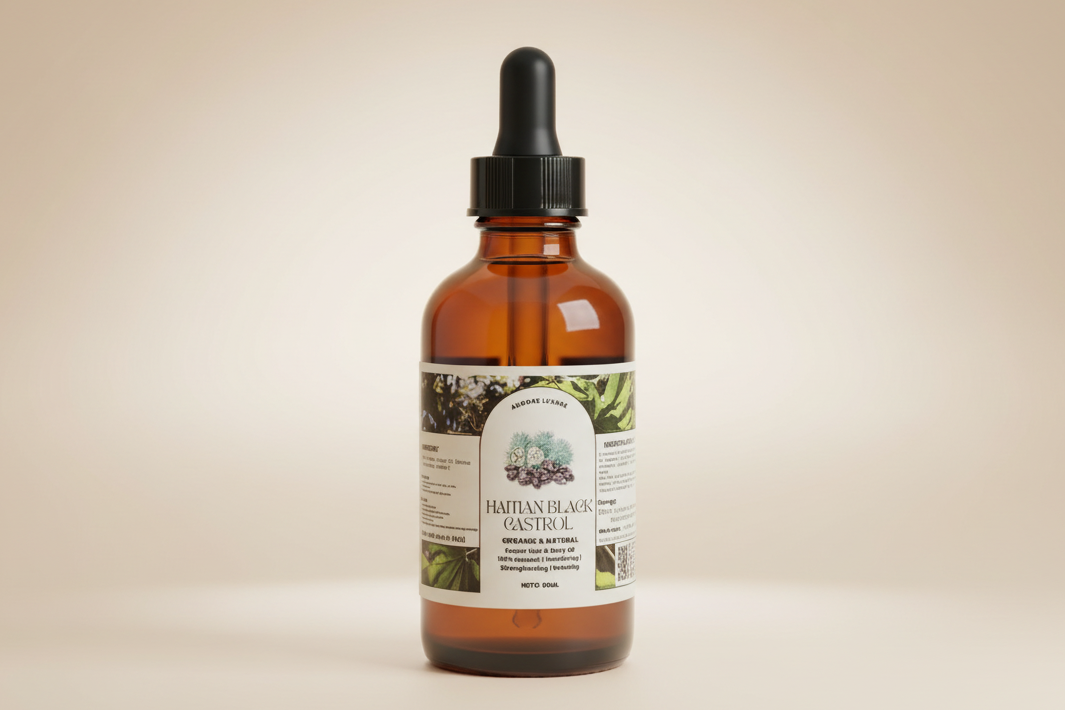 Aurore Luxure Haitian Black Castor Oil– Organic & Natural 100% Pure Castor Hair & Body Oil