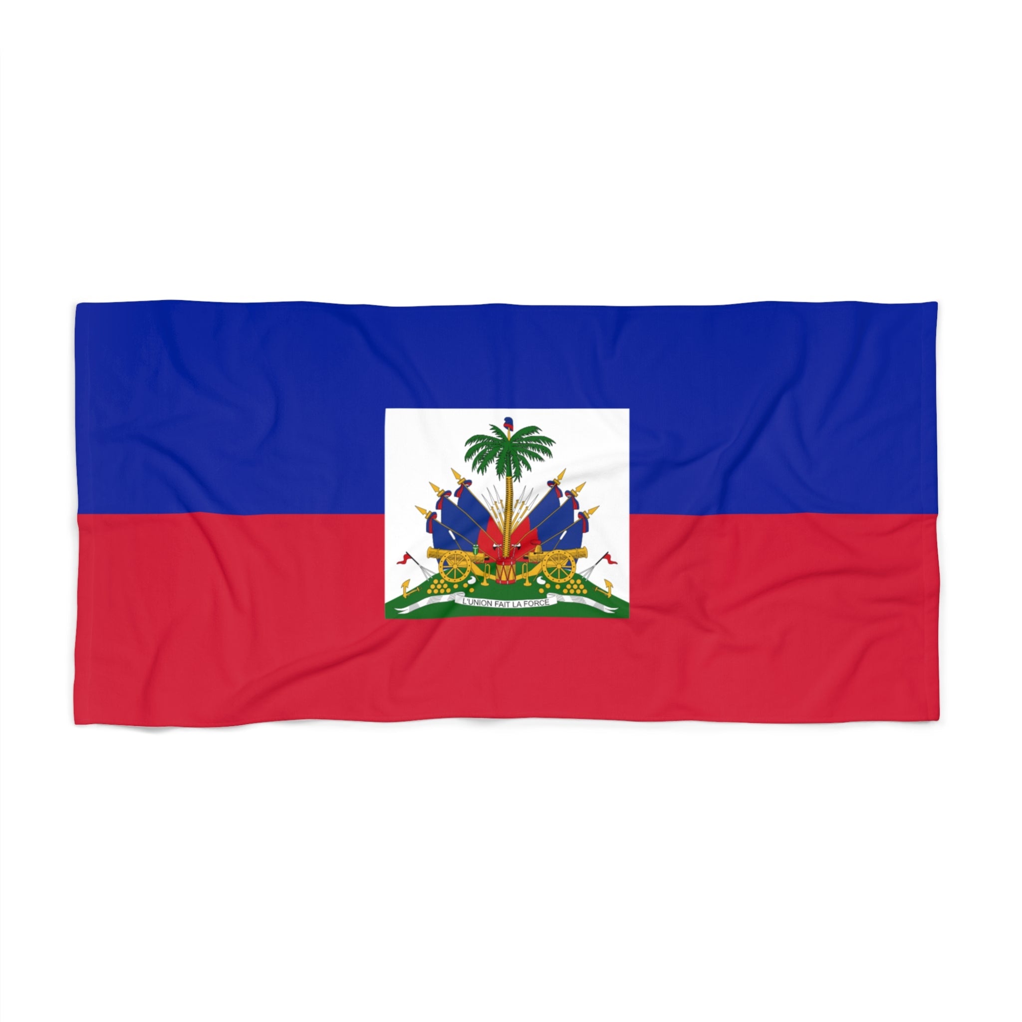 Haiti Flag Beach Towel | Quality & Long Lasting - 2 Sizes | Haitian Pride | Gift for Haitians