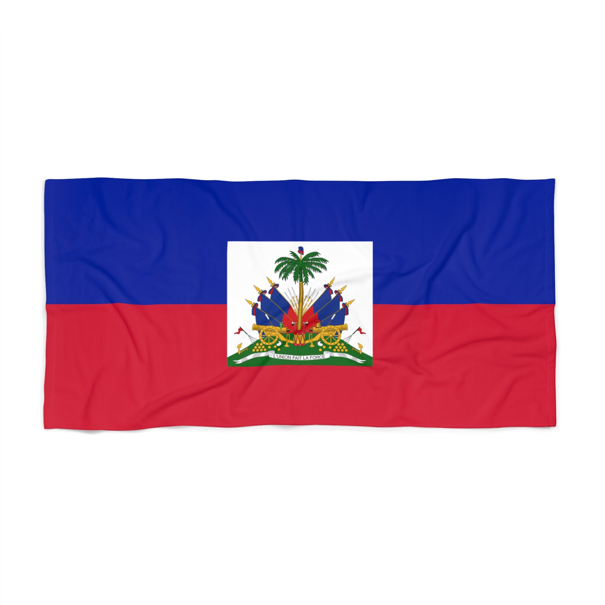 Haiti Flag Beach Towel | Quality & Long Lasting - 2 Sizes | Haitian Pride | Gift for Haitians