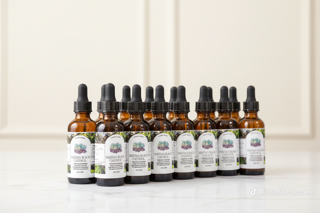 Aurore Luxure Haitian Black Castor Oil– Organic & Natural 100% Pure Castor Hair & Body Oil