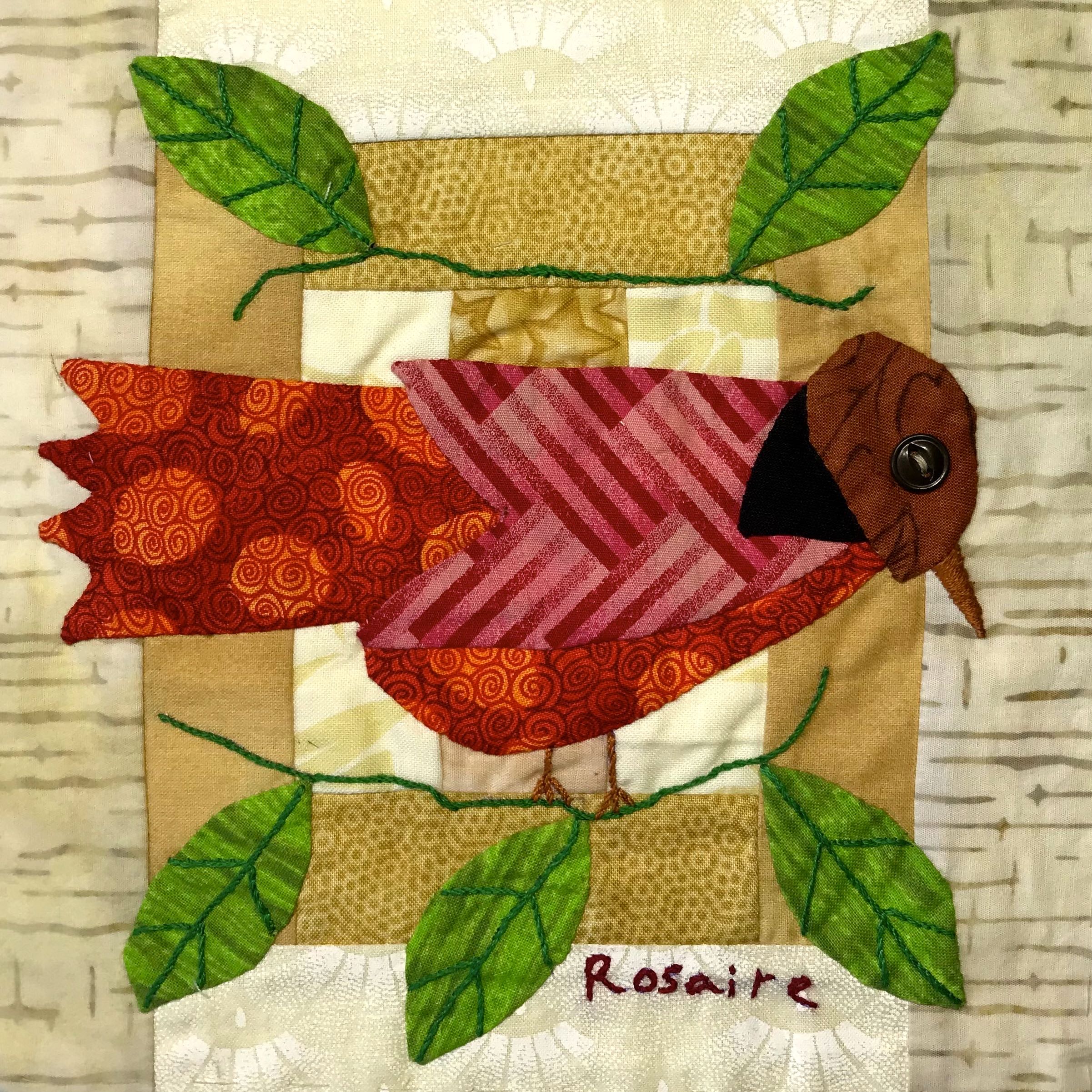 Birds of Hope Framed Mini-Quilt #5