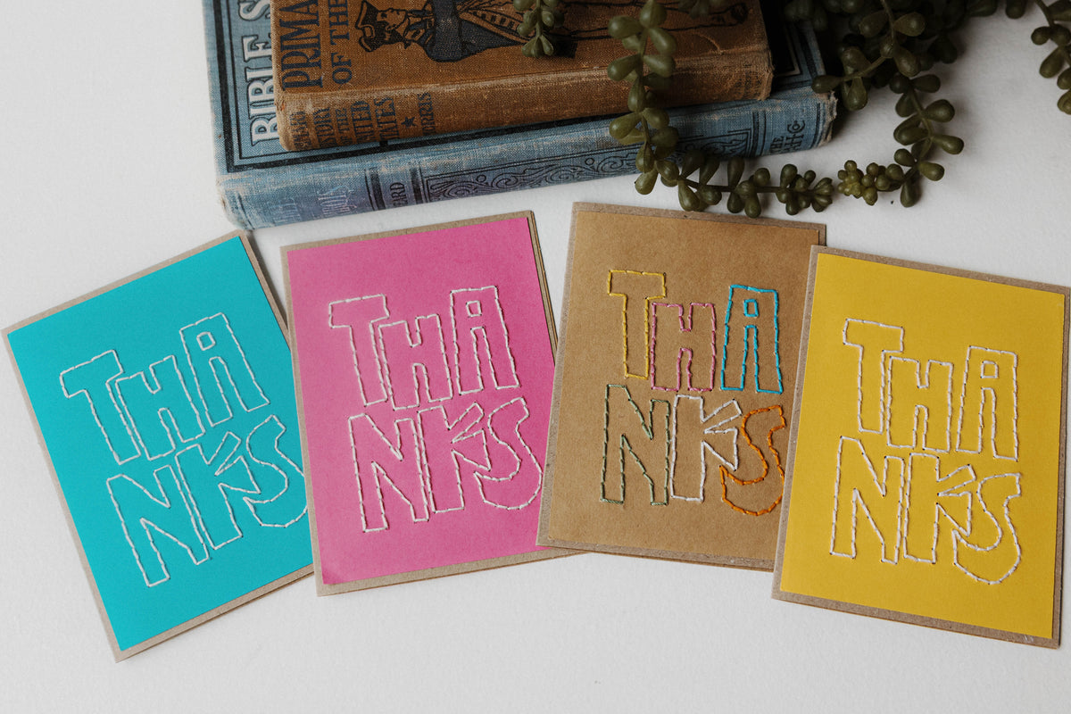 Bold Thanks Greeting Cards