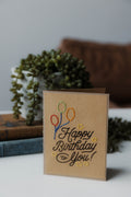 Happy Birthday (Balloons & Stars) Greeting Cards