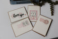Love Postage Stamp Greeting Cards