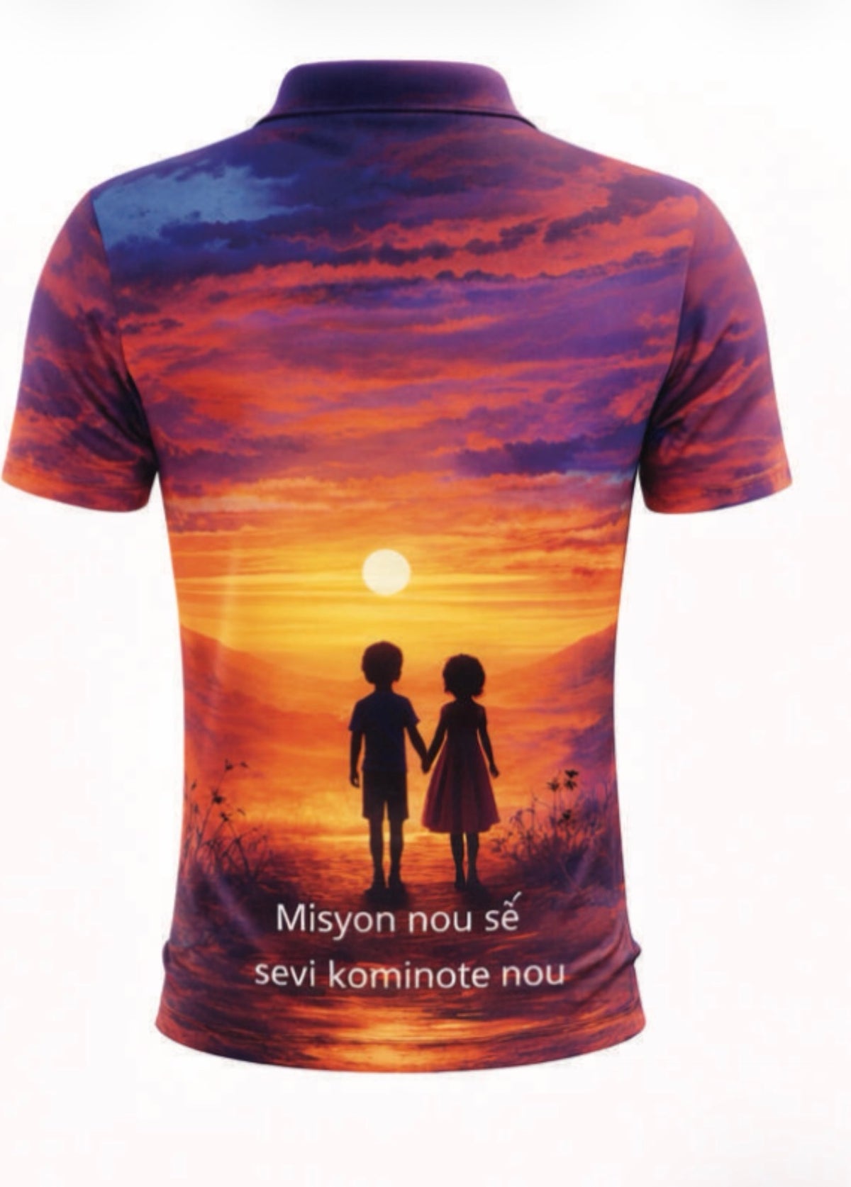 Frè ak Sè Sunset Polo Shirt