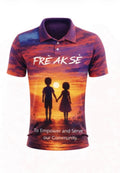 Frè ak Sè Sunset Polo Shirt